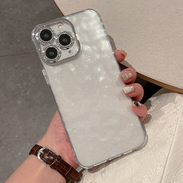 For iPhone 11 Pro Max Ripple Glitter PC Hybrid TPU Phone Case