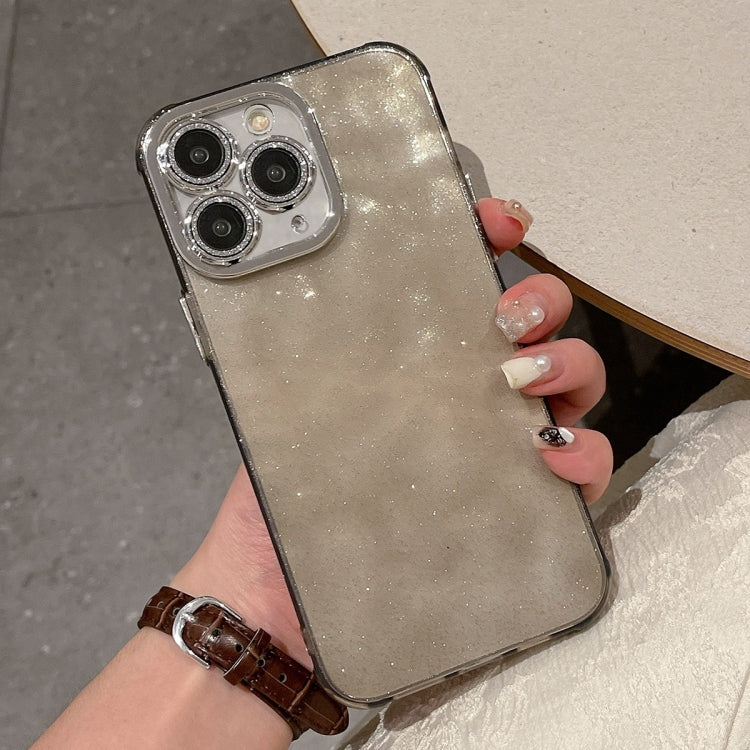For iPhone 11 Pro Max Ripple Glitter PC Hybrid TPU Phone Case