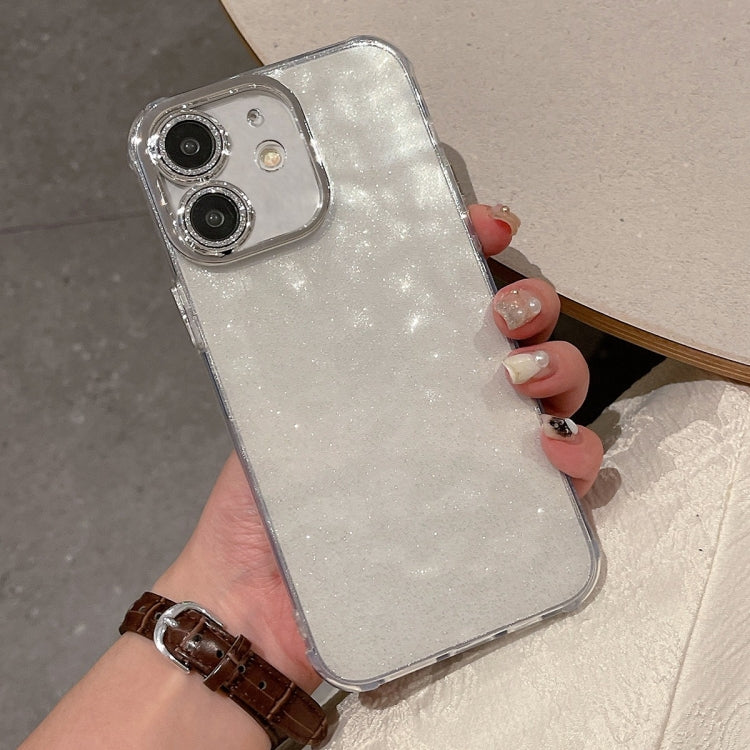 For iPhone 11 Ripple Glitter PC Hybrid TPU Phone Case