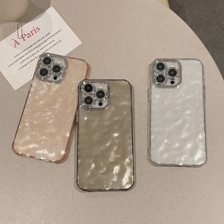For iPhone 15 Ripple Glitter PC Hybrid TPU Phone Case
