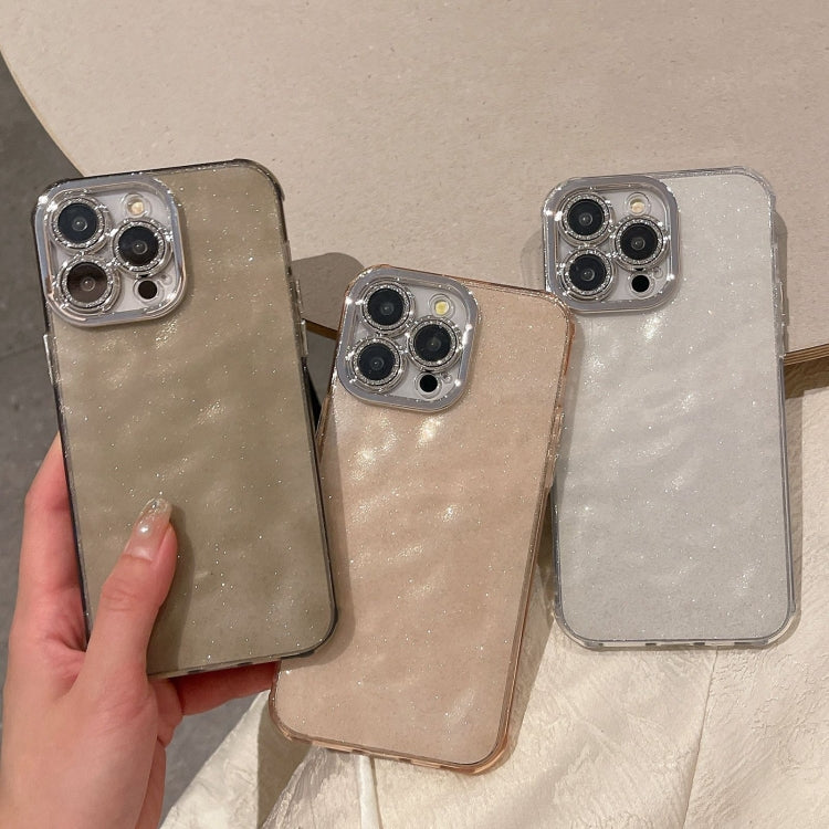 For iPhone 15 Plus Ripple Glitter PC Hybrid TPU Phone Case