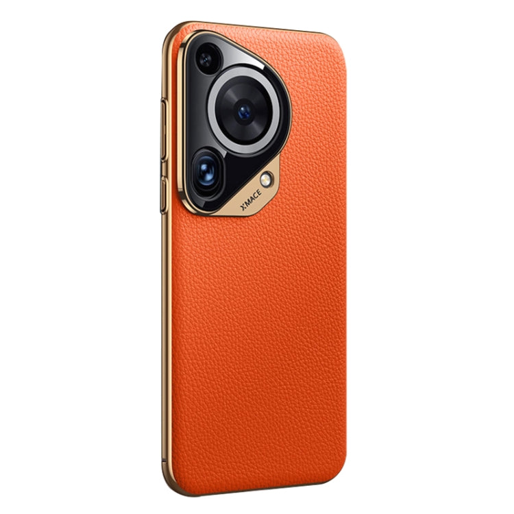 For Huawei Pura 70 Ultra Litchi Texture Genuine Leather Phone Case