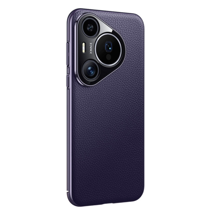 For Huawei Pura 70 Pro / Pro+ Litchi Texture Genuine Leather Phone Case