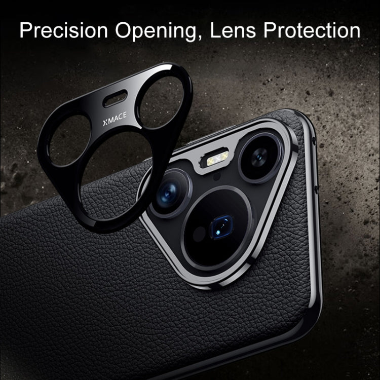 For Huawei Pura 70 Litchi Texture Genuine Leather Phone Case
