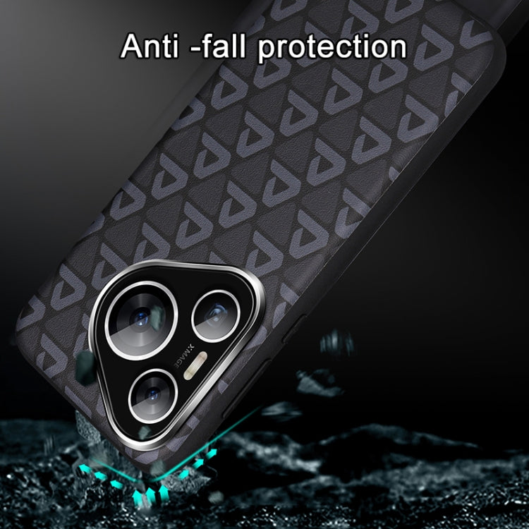 For Huawei Pura 70 Plain Leather Printed Cooling Phone Case