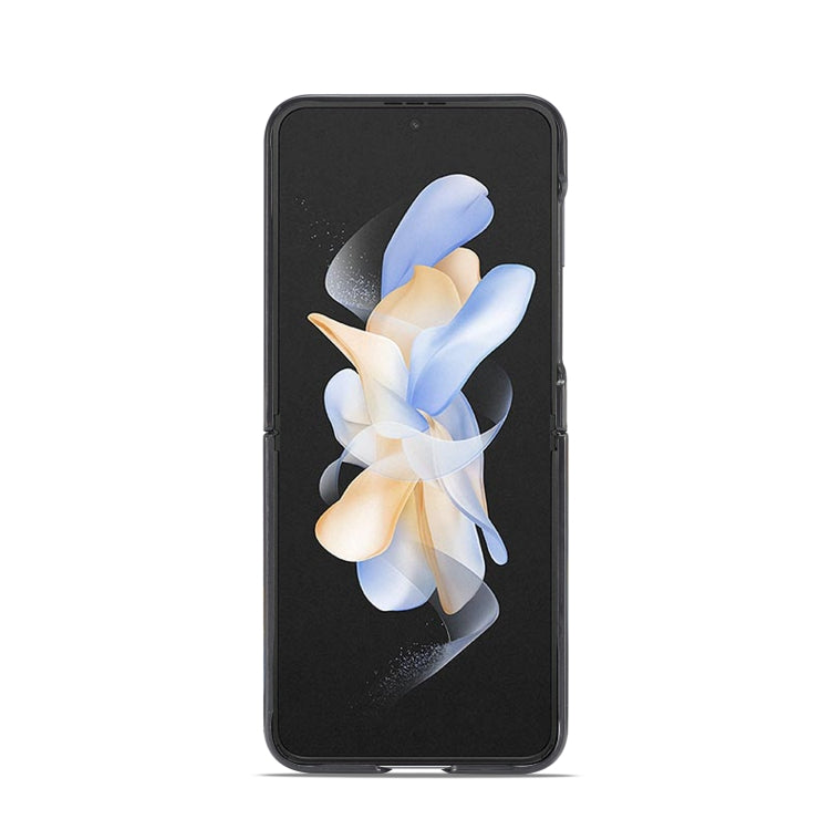 For Samsung Galaxy Z Flip6 / Flip7 FE LC.IMEEKE 3 in 1 Carbon Fiber Texture Shockproof Phone Case - Black