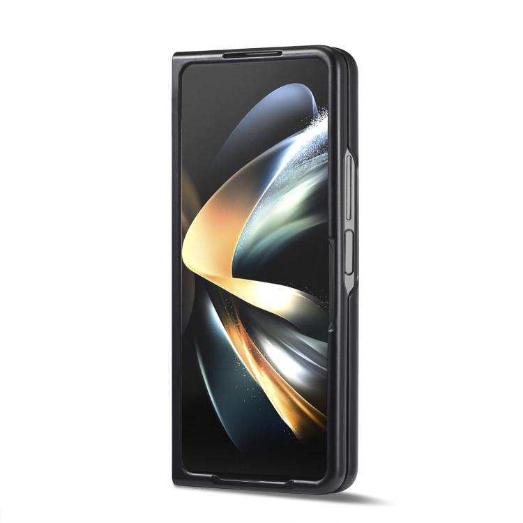 For Samsung Galaxy Z Fold7 5G LC.IMEEKE 3 in 1 Carbon Fiber Texture Shockproof Phone Case - Black