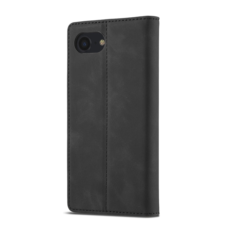 For iPhone 17e / 16e LC.IMEEKE Strong Magnetism Microfiber Leather Phone Case