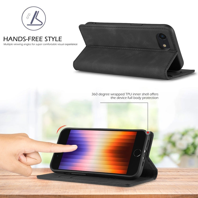For iPhone 17e / 16e LC.IMEEKE Strong Magnetism Microfiber Leather Phone Case