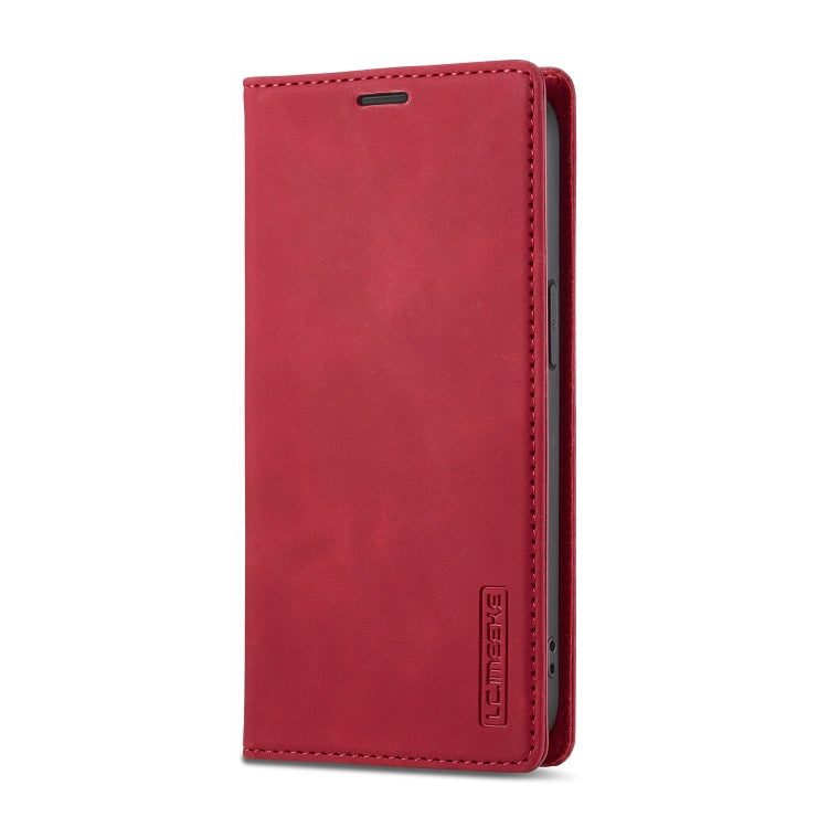 For iPhone 17e / 16e LC.IMEEKE Strong Magnetism Microfiber Leather Phone Case