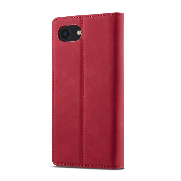 For iPhone 17e / 16e LC.IMEEKE Strong Magnetism Microfiber Leather Phone Case