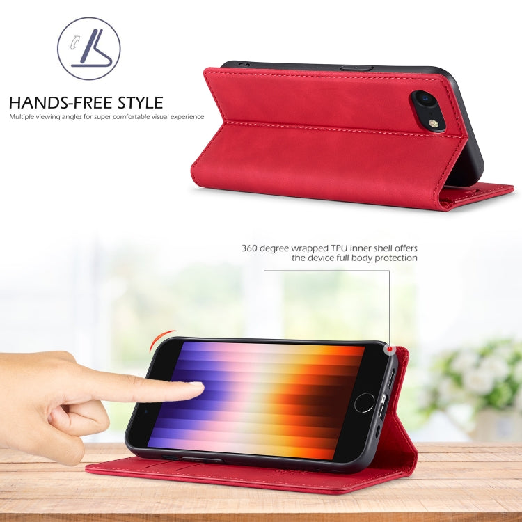 For iPhone 17e / 16e LC.IMEEKE Strong Magnetism Microfiber Leather Phone Case