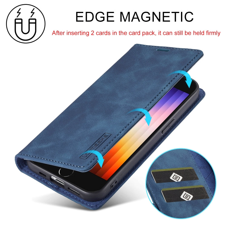For iPhone 17e / 16e LC.IMEEKE Strong Magnetism Microfiber Leather Phone Case