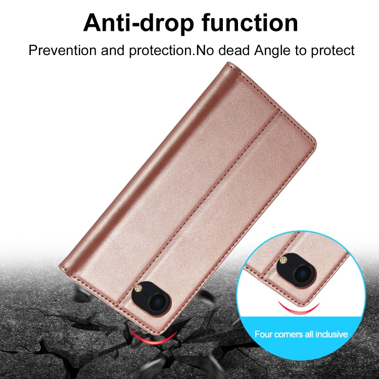 For iPhone 17e / 16e LC.IMEEKE Strong Magnetism Microfiber Leather Phone Case