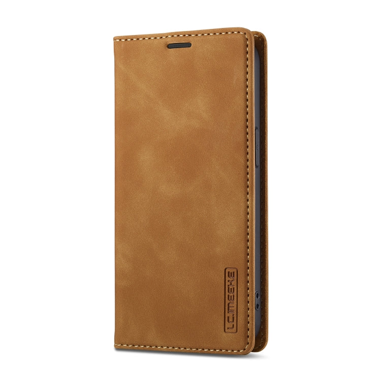For iPhone 17e / 16e LC.IMEEKE Strong Magnetism Microfiber Leather Phone Case