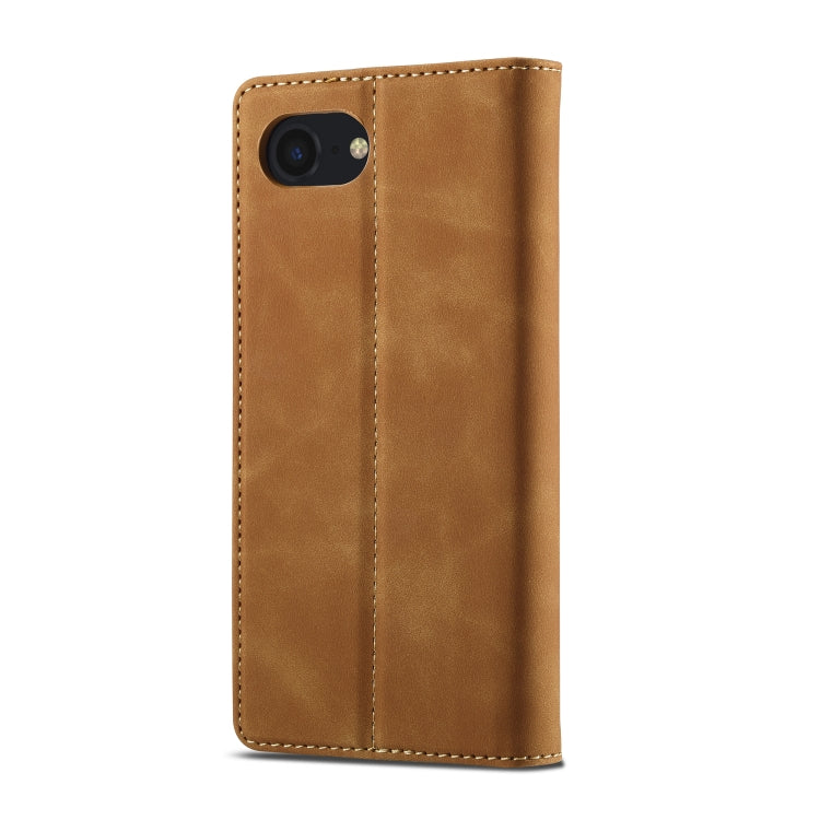 For iPhone 17e / 16e LC.IMEEKE Strong Magnetism Microfiber Leather Phone Case