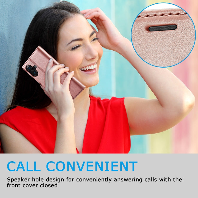 For iPhone 16 LC.IMEEKE Strong Magnetism Microfiber Leather Phone Case