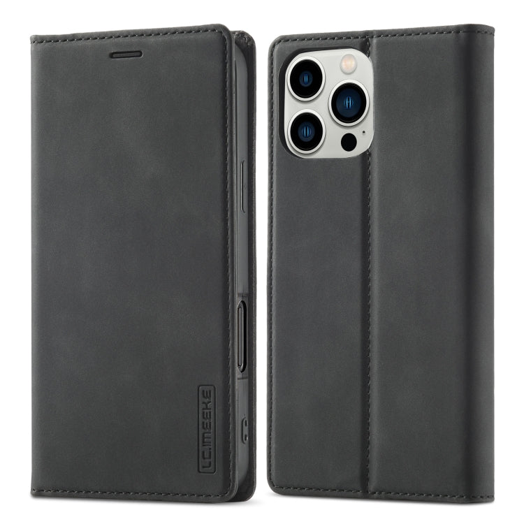 For iPhone 16 Pro LC.IMEEKE Strong Magnetism Microfiber Leather Phone Case