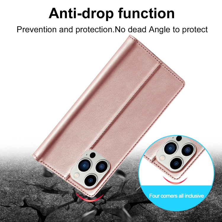 For iPhone 16 Pro LC.IMEEKE Strong Magnetism Microfiber Leather Phone Case