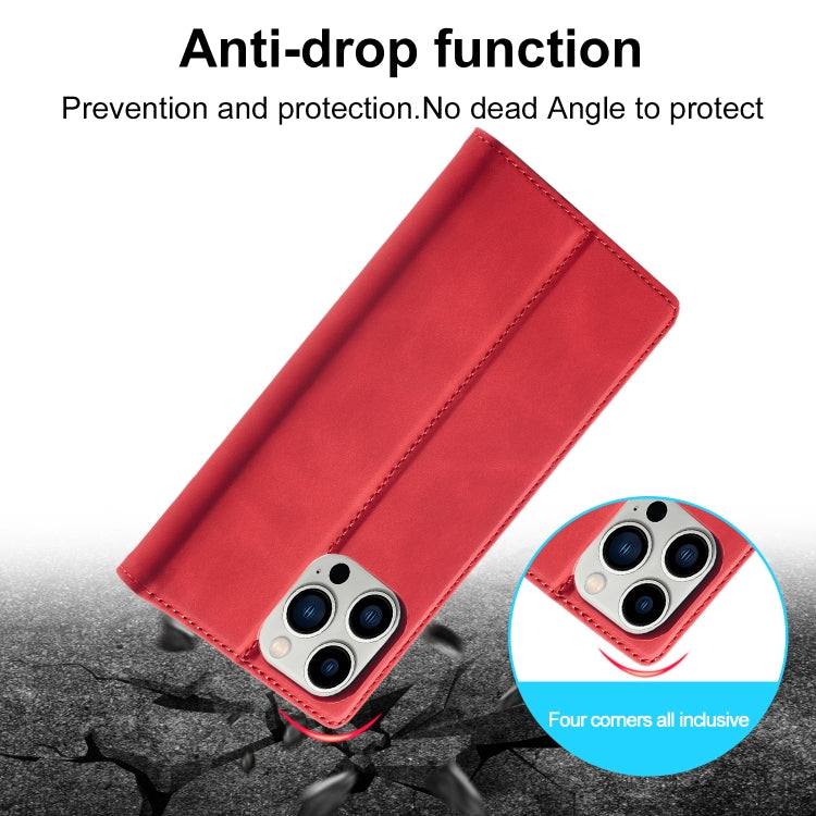 For iPhone 16 Pro Max LC.IMEEKE Strong Magnetism Microfiber Leather Phone Case
