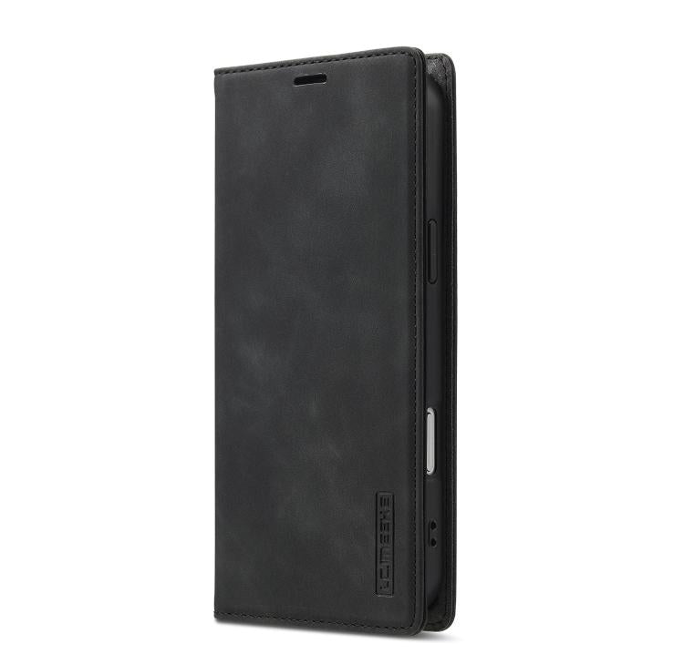 For iPhone 17 Pro Max LC.IMEEKE Strong Magnetism Microfiber Leather Phone Case