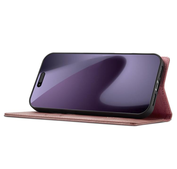 For iPhone 17 Pro Max LC.IMEEKE Strong Magnetism Microfiber Leather Phone Case