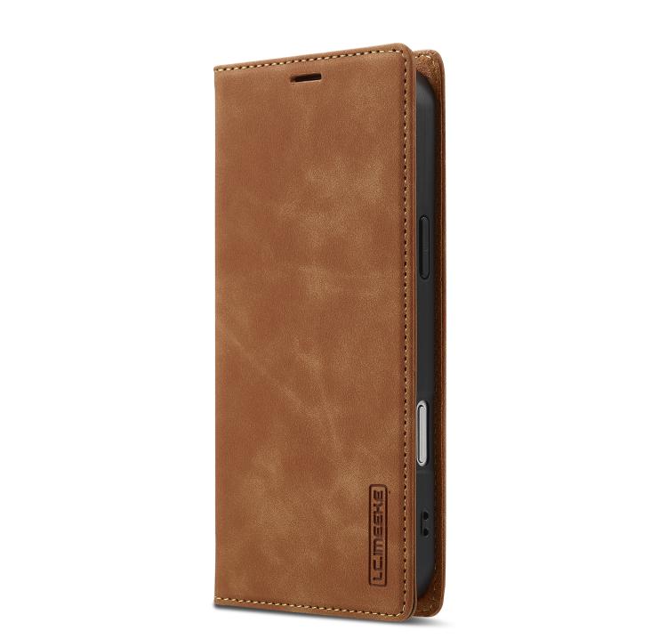 For iPhone 17 Pro Max LC.IMEEKE Strong Magnetism Microfiber Leather Phone Case