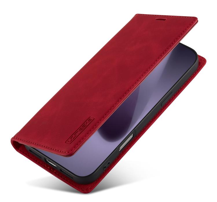 For iPhone 17 Pro LC.IMEEKE Strong Magnetism Microfiber Leather Phone Case