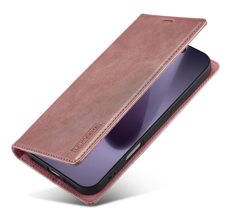 For iPhone 17 Pro LC.IMEEKE Strong Magnetism Microfiber Leather Phone Case