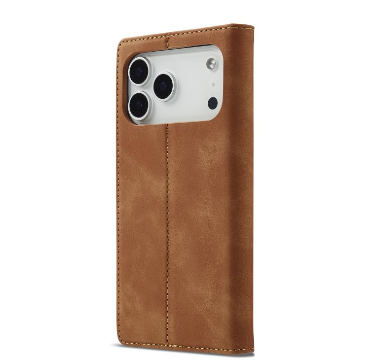 For iPhone 17 Pro LC.IMEEKE Strong Magnetism Microfiber Leather Phone Case
