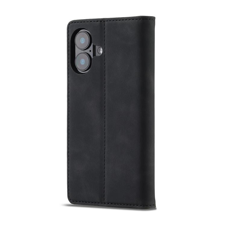 For iPhone 17 LC.IMEEKE Strong Magnetism Microfiber Leather Phone Case