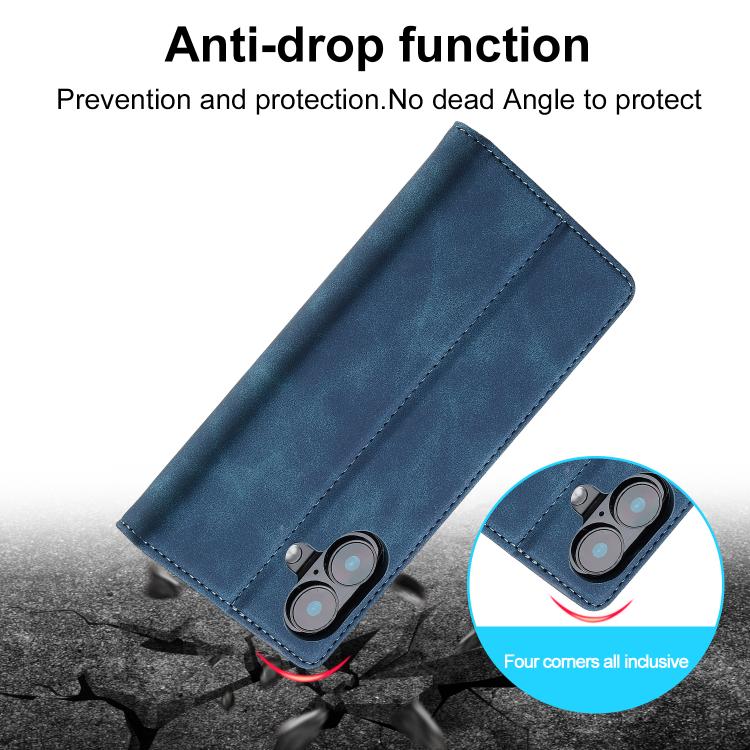 For iPhone 17 LC.IMEEKE Strong Magnetism Microfiber Leather Phone Case