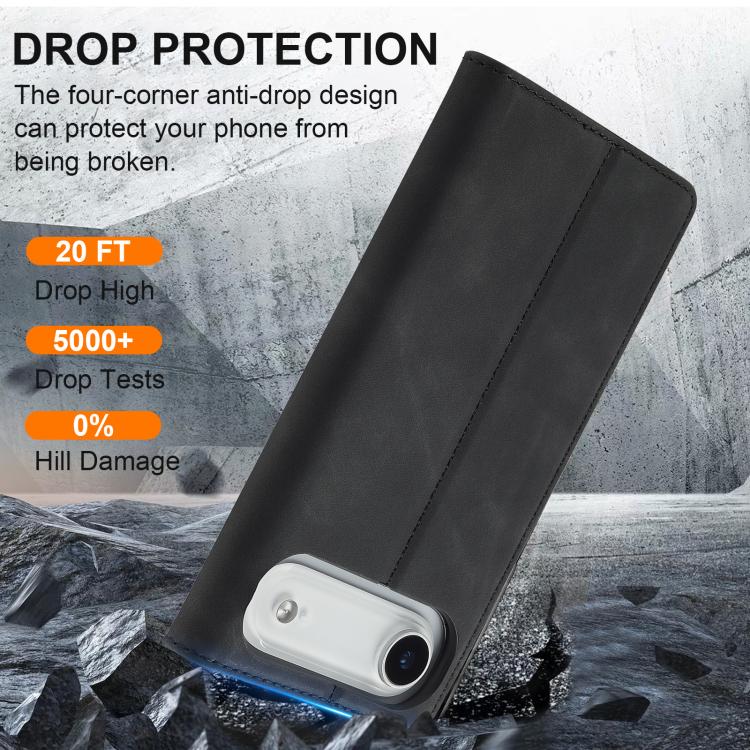 For iPhone Air LC.IMEEKE Strong Magnetism Microfiber Leather Phone Case