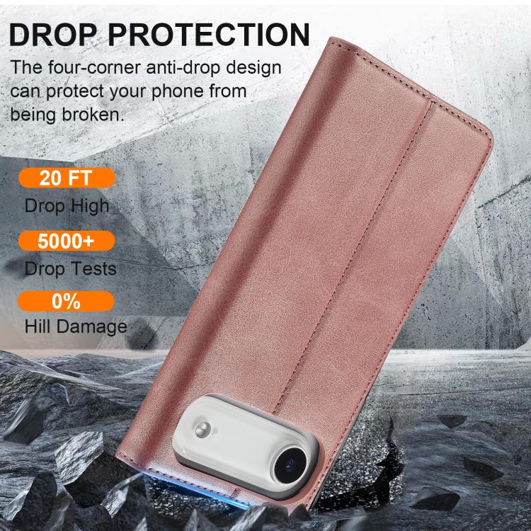 For iPhone Air LC.IMEEKE Strong Magnetism Microfiber Leather Phone Case