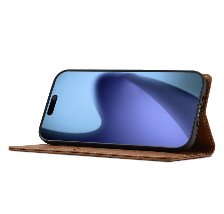 For iPhone Air LC.IMEEKE Strong Magnetism Microfiber Leather Phone Case