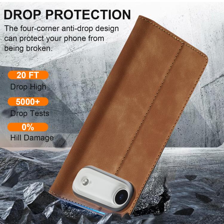 For iPhone Air LC.IMEEKE Strong Magnetism Microfiber Leather Phone Case