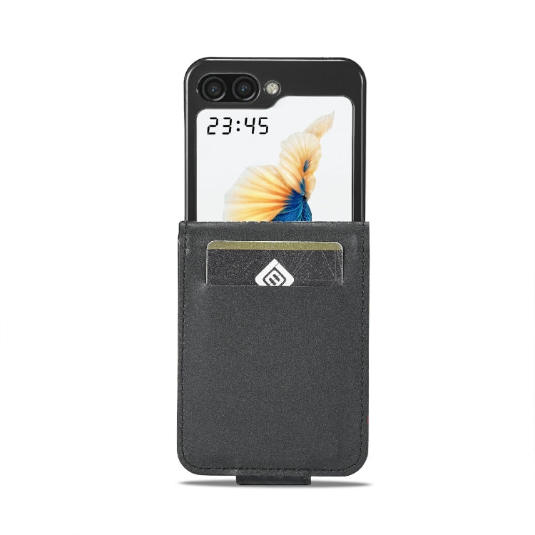 For Samsung Galaxy Z Flip6 / Flip7 FE LC.IMEEKE Carbon Fiber Leather Phone Case