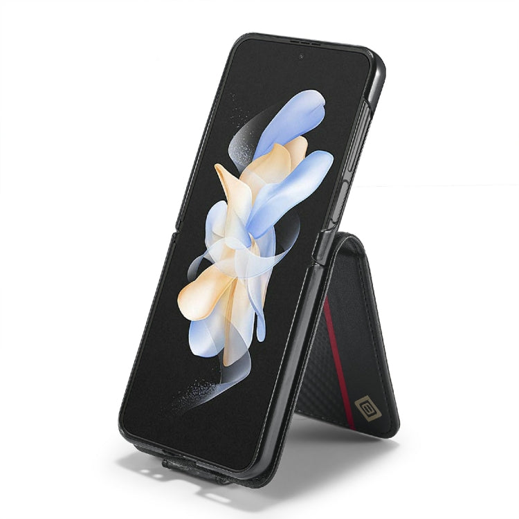 For Samsung Galaxy Z Flip6 / Flip7 FE LC.IMEEKE Carbon Fiber Leather Phone Case