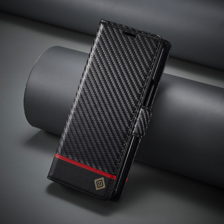 For Samsung Galaxy Z Fold6 5G LC.IMEEKE Carbon Fiber Leather Phone Case