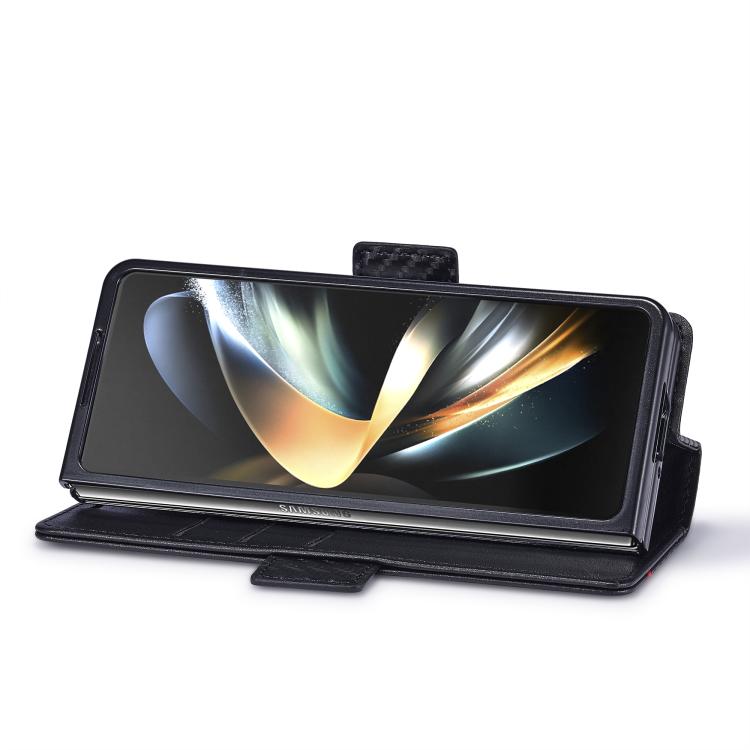 For Samsung Galaxy Z Fold7 5G LC.IMEEKE Carbon Fiber Leather Phone Case