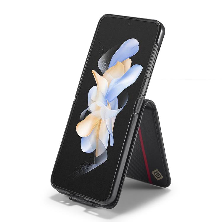 For Samsung Galaxy Z Flip7 5G LC.IMEEKE Carbon Fiber Leather Phone Case