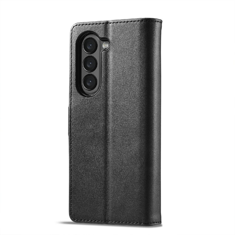 For Samsung Galaxy Z Fold6 5G LC.IMEEKE Calf Texture Leather Phone Case