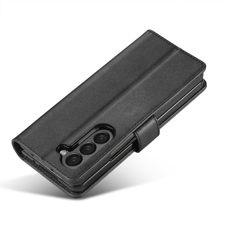 For Samsung Galaxy Z Fold6 5G LC.IMEEKE Calf Texture Leather Phone Case