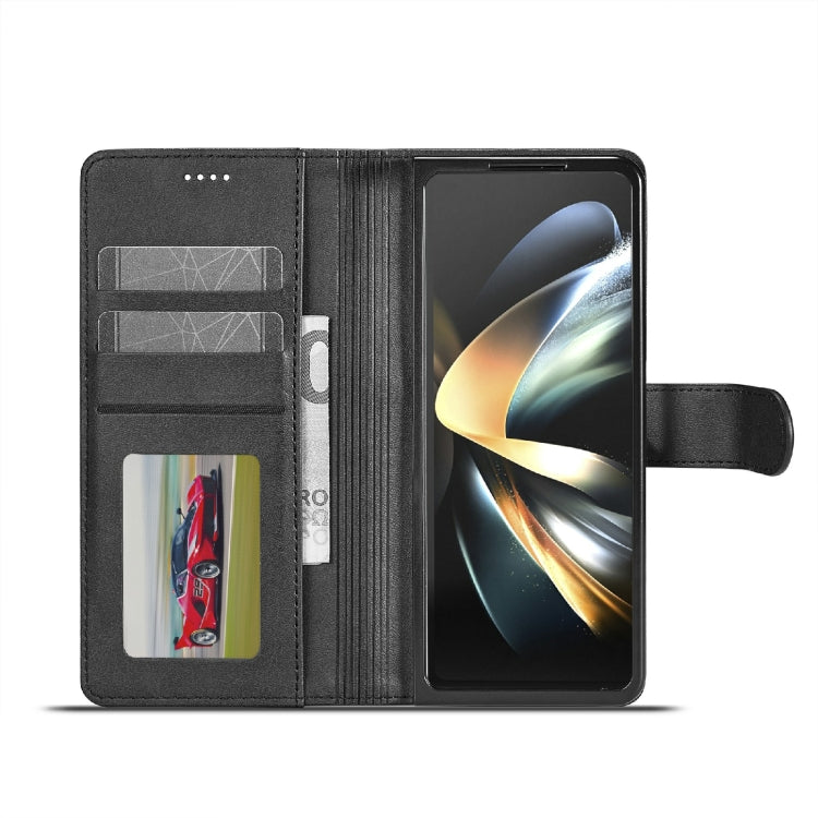 For Samsung Galaxy Z Fold6 5G LC.IMEEKE Calf Texture Leather Phone Case