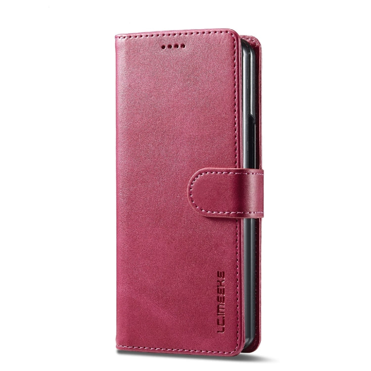 For Samsung Galaxy Z Fold6 5G LC.IMEEKE Calf Texture Leather Phone Case