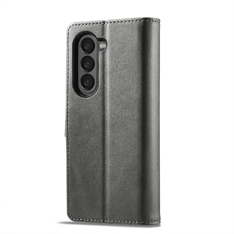 For Samsung Galaxy Z Fold6 5G LC.IMEEKE Calf Texture Leather Phone Case