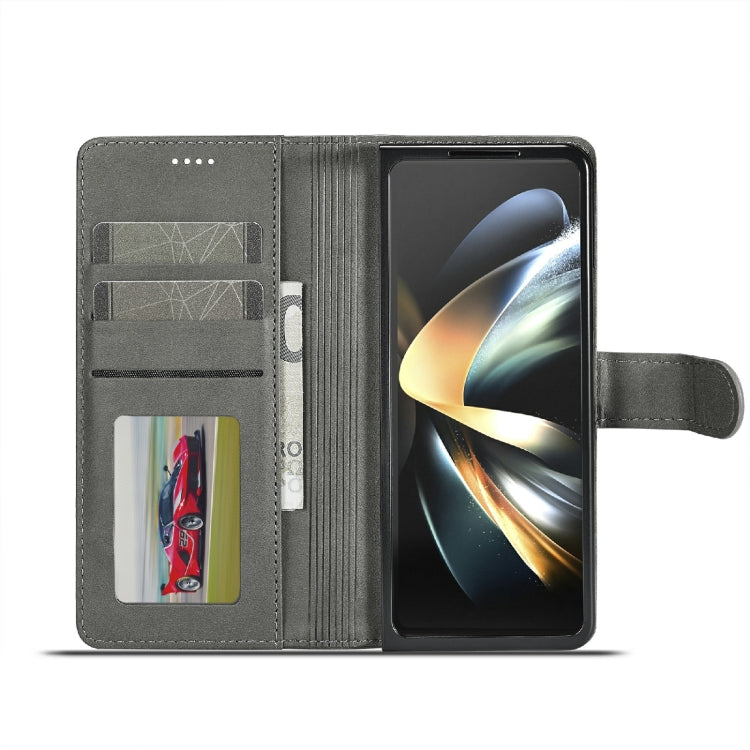 For Samsung Galaxy Z Fold6 5G LC.IMEEKE Calf Texture Leather Phone Case