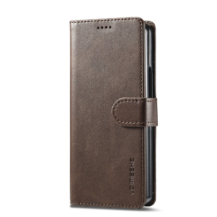 For Samsung Galaxy Z Fold6 5G LC.IMEEKE Calf Texture Leather Phone Case
