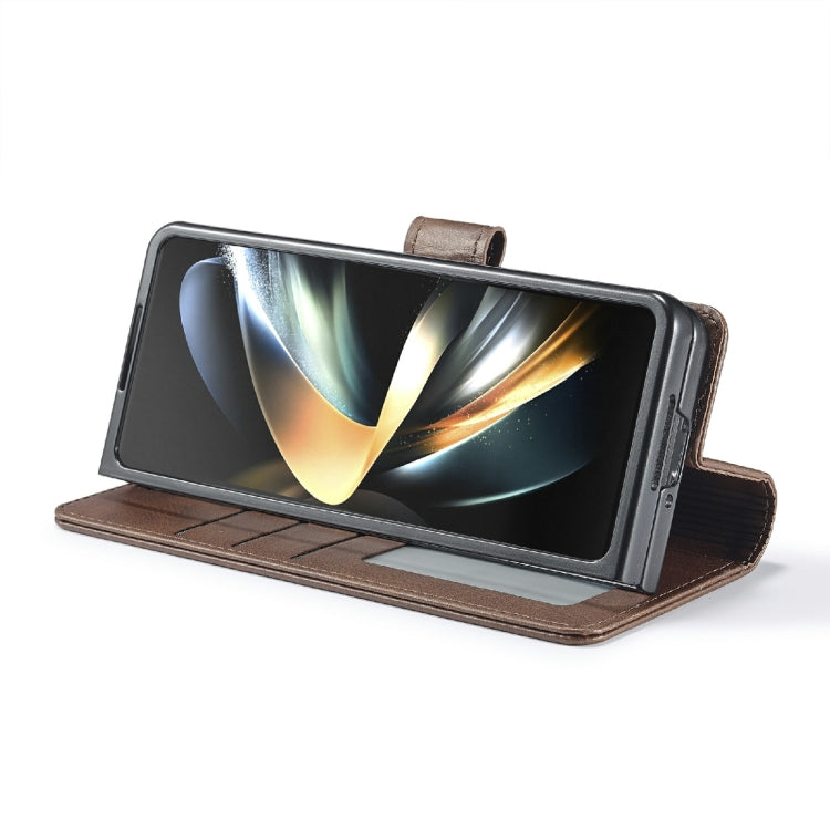 For Samsung Galaxy Z Fold6 5G LC.IMEEKE Calf Texture Leather Phone Case