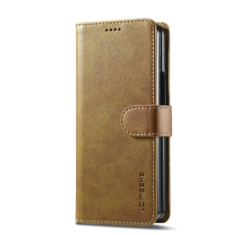 For Samsung Galaxy Z Fold6 5G LC.IMEEKE Calf Texture Leather Phone Case